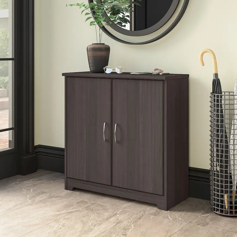 Cabot Small Entryway Cabinet with Doors by Bush Furniture