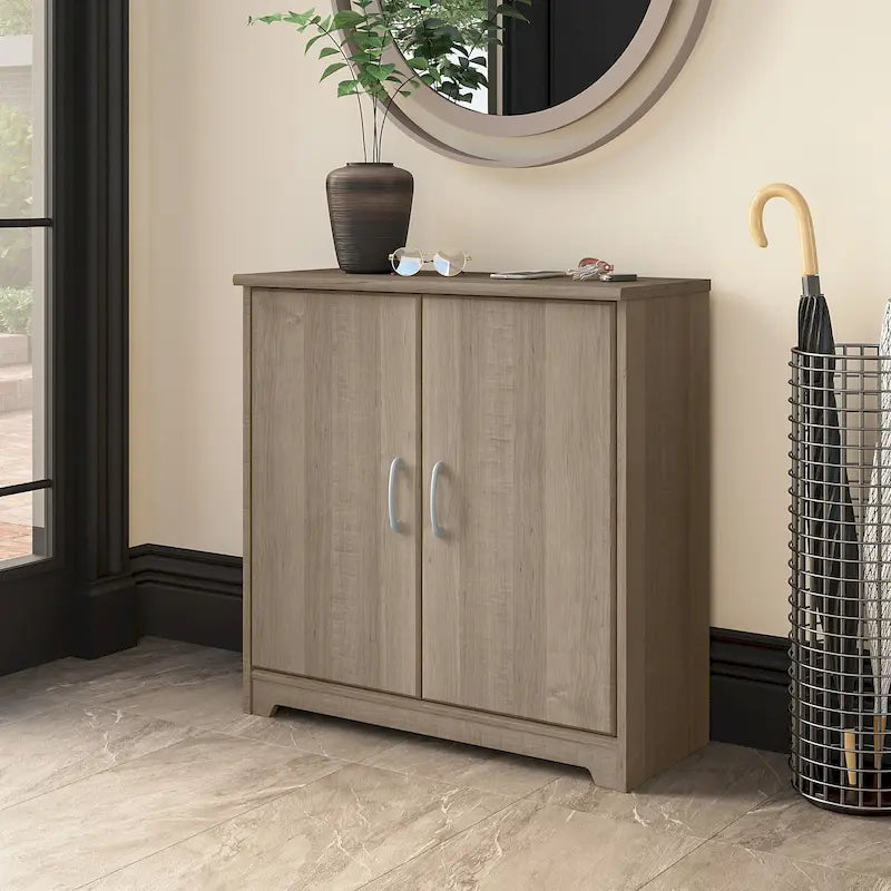 Cabot Small Entryway Cabinet with Doors by Bush Furniture