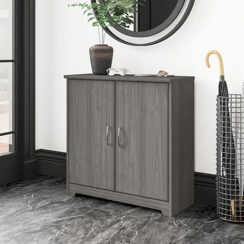 Cabot Small Entryway Cabinet with Doors by Bush Furniture
