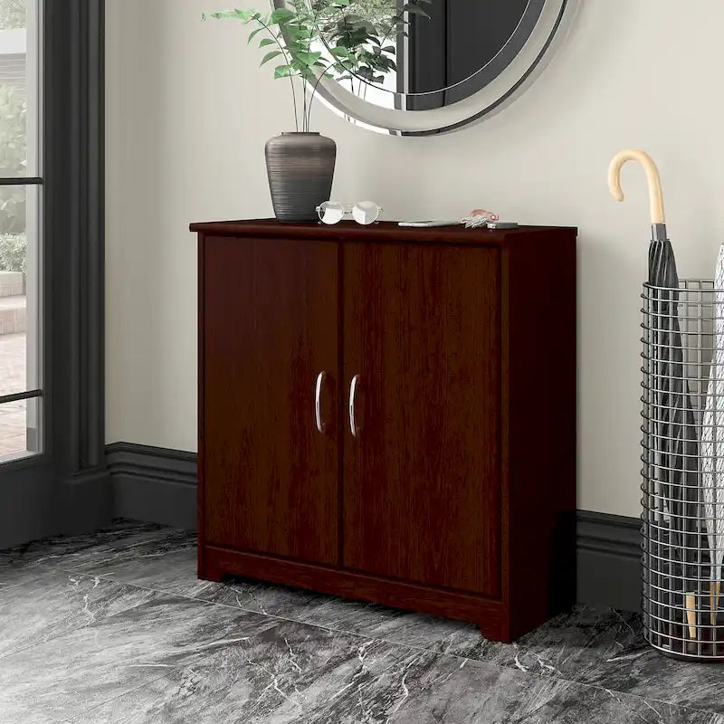 Cabot Small Entryway Cabinet with Doors by Bush Furniture