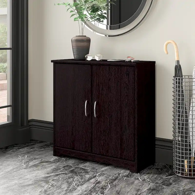 Cabot Small Entryway Cabinet with Doors by Bush Furniture