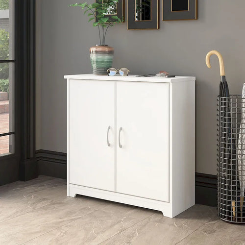 Cabot Small Entryway Cabinet with Doors by Bush Furniture
