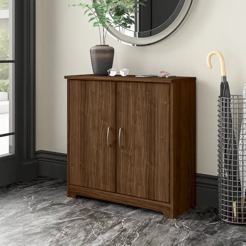 Cabot Small Entryway Cabinet with Doors by Bush Furniture