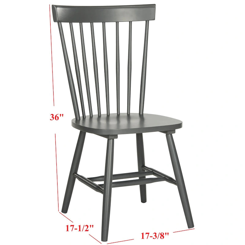 Spindle Solid Wood Dining Chair, 21W x 21D x 36H, Traditional Style