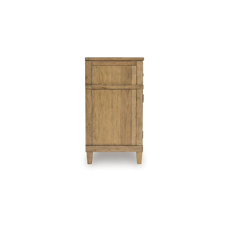 Signature Design by Ashley Sharlance Light Brown 81 TV Stand for TVs up to 93 - 81 W x 18 D x 33.38 H