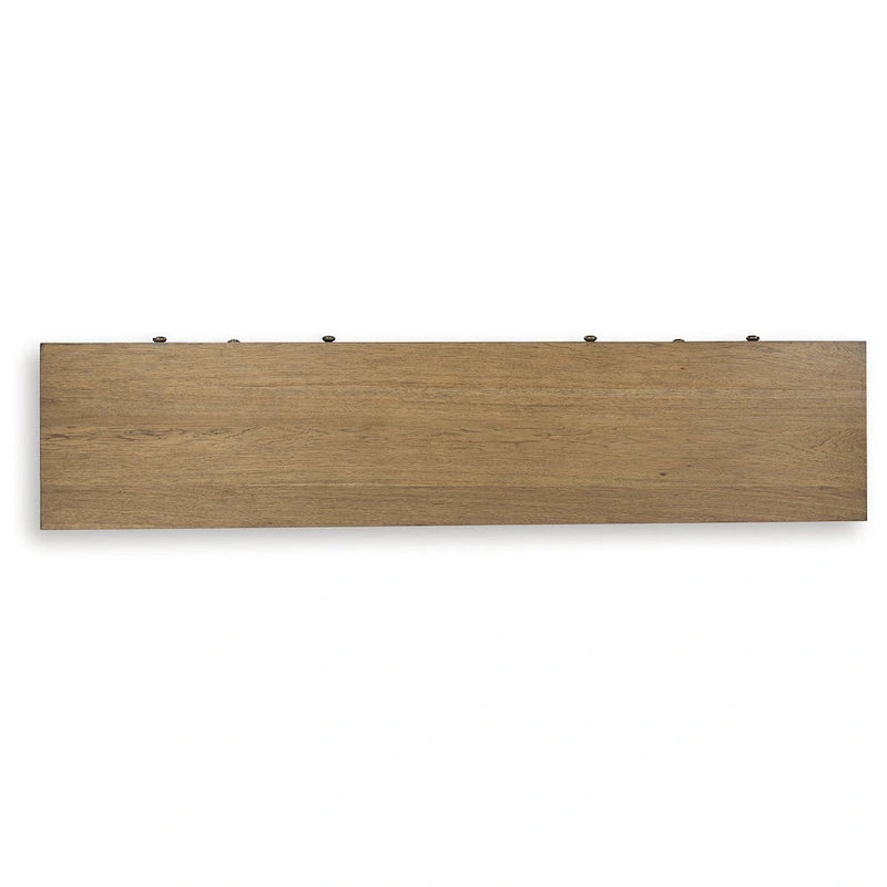 Light Brown 81" TV Stand for TVs up to 93", 81W x 18D x 33.38H