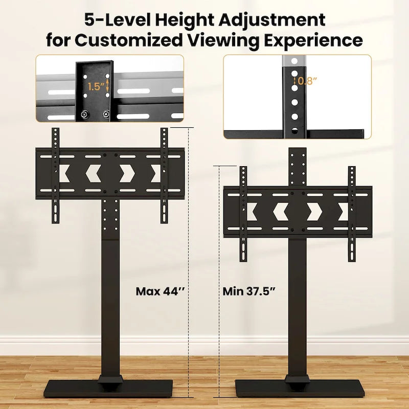Gymax Floor TV Stand Universal TV Stand for 32-70 Inch TVs up to 110