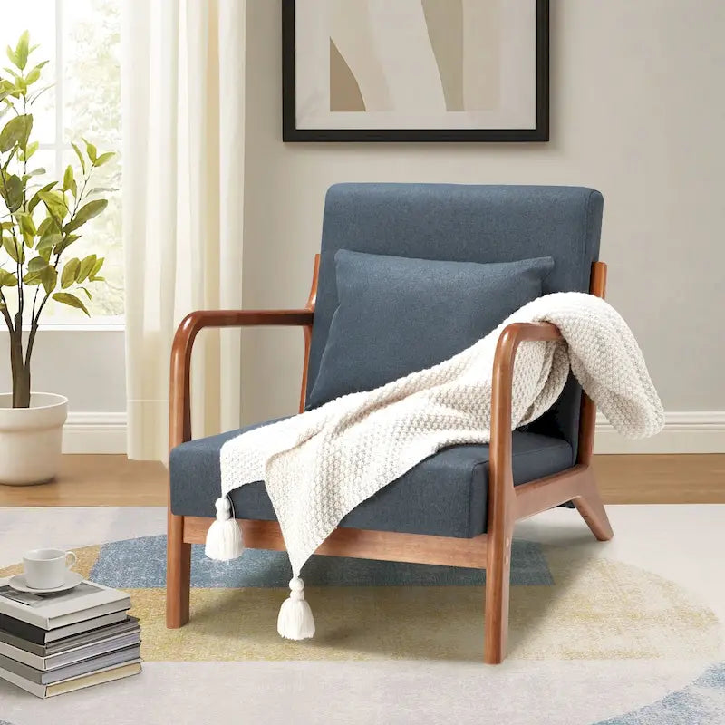 AECOJOY Mid Century Modern Living Room Reading Comfy Lounge Chairs