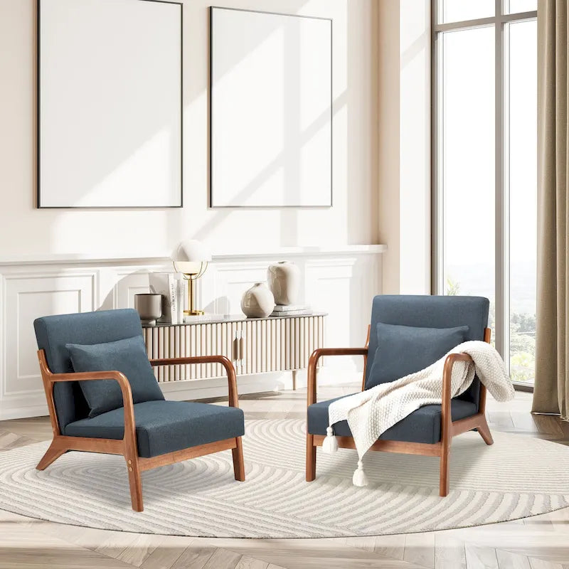 AECOJOY Mid Century Modern Living Room Reading Comfy Lounge Chairs