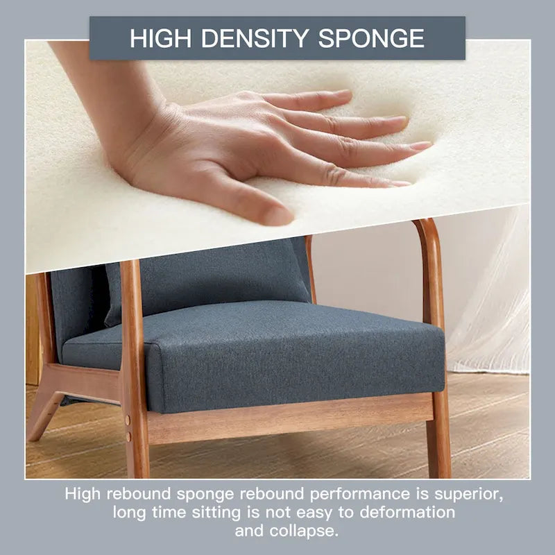 AECOJOY Mid Century Modern Living Room Reading Comfy Lounge Chairs