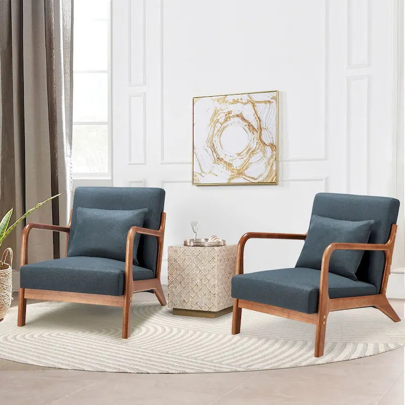 AECOJOY Mid Century Modern Living Room Reading Comfy Lounge Chairs