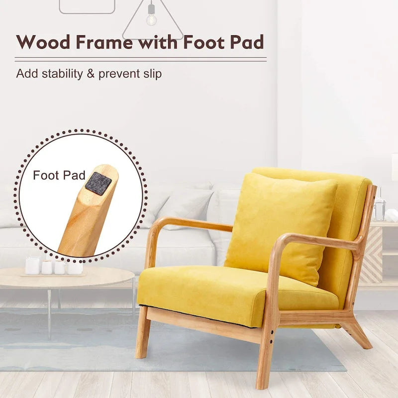 AECOJOY Mid Century Modern Living Room Reading Comfy Lounge Chairs