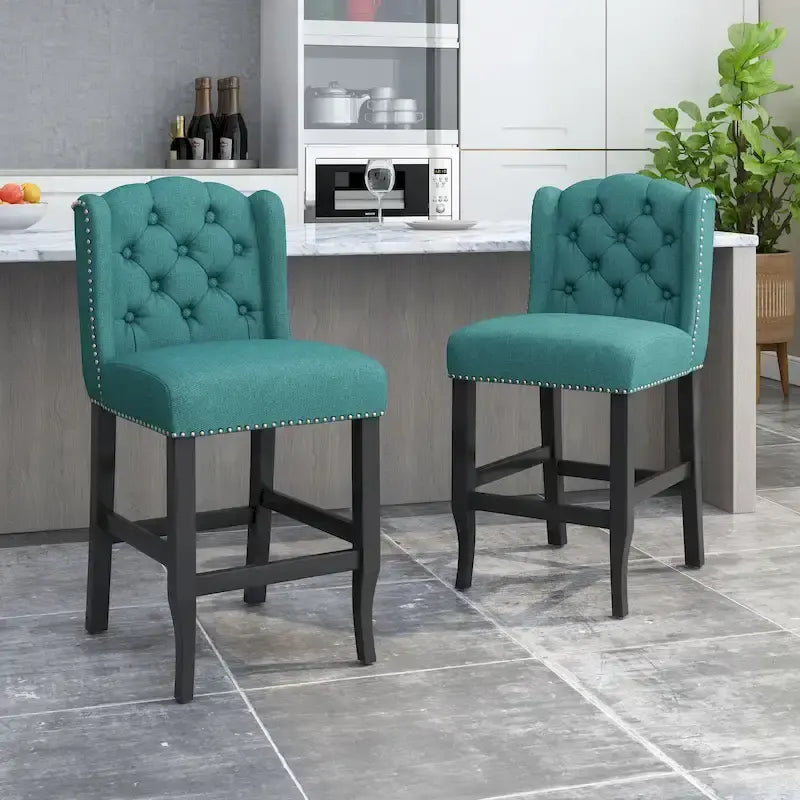 Foxcroft Wingback Counter Stool (Set of 2) by Christopher Knight Home