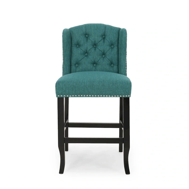 Foxcroft Wingback Counter Stool (Set of 2) by Christopher Knight Home