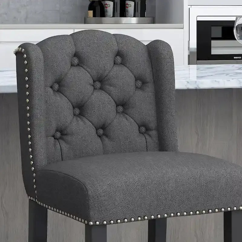 Foxcroft Wingback Counter Stool (Set of 2) by Christopher Knight Home