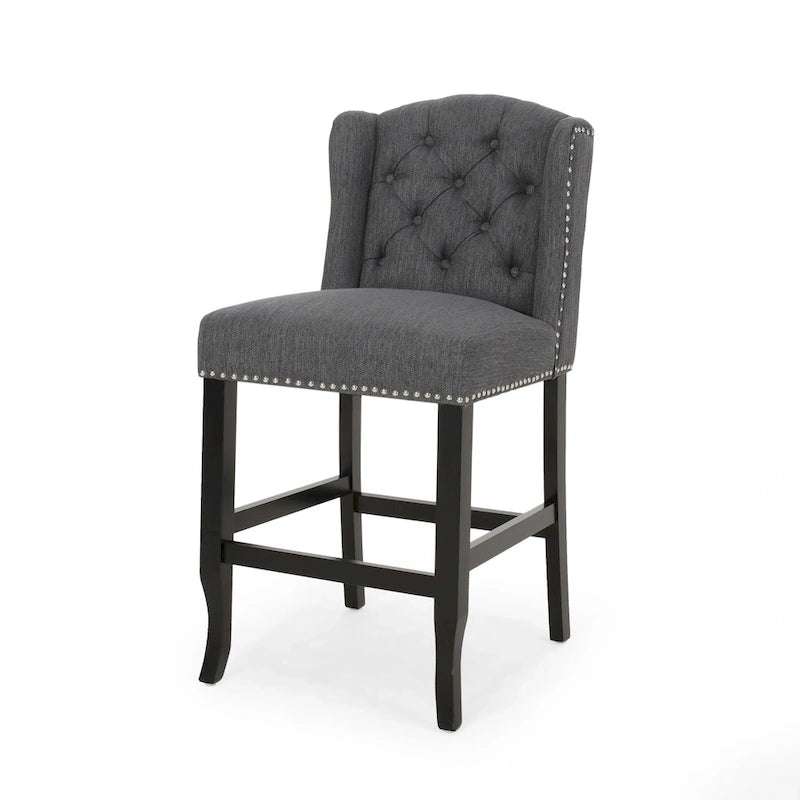 Foxcroft Wingback Counter Stool (Set of 2) by Christopher Knight Home