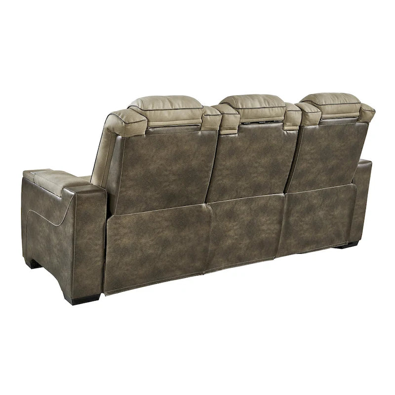 Next-Gen Power Recliner Sofa with Adjustable Headrest & Premium Upholstery