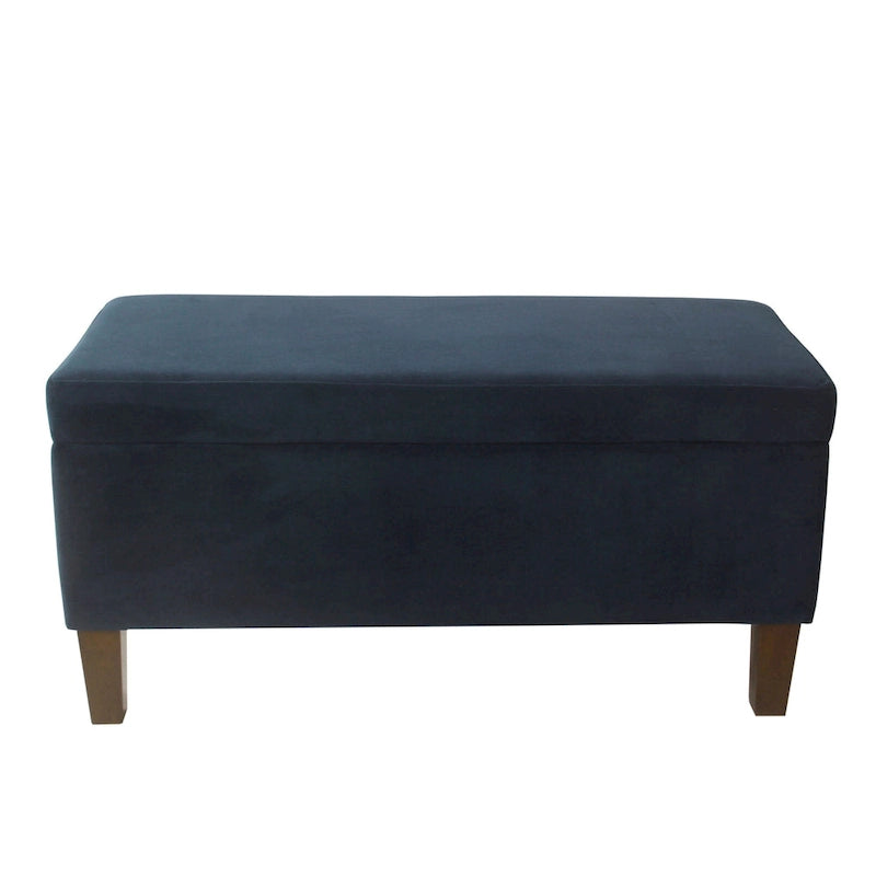 Decorative Upholstered Storage Bench with Tufted Top & Solid Wood Legs
