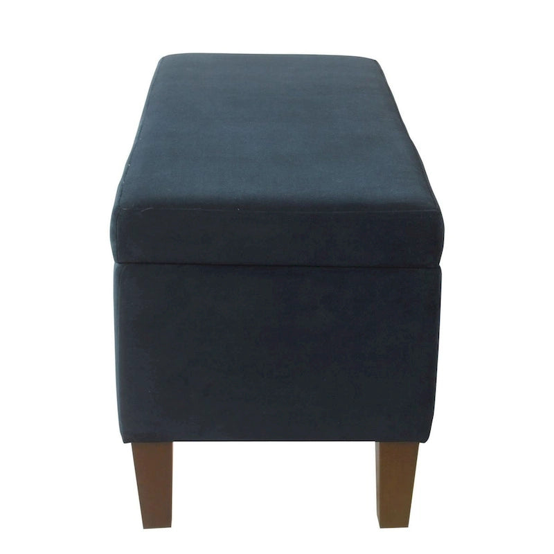 Decorative Upholstered Storage Bench with Tufted Top & Solid Wood Legs