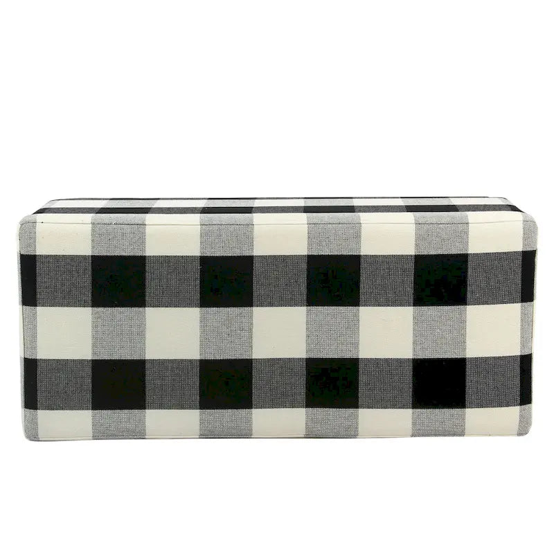 Decorative Upholstered Storage Bench with Tufted Top & Solid Wood Legs