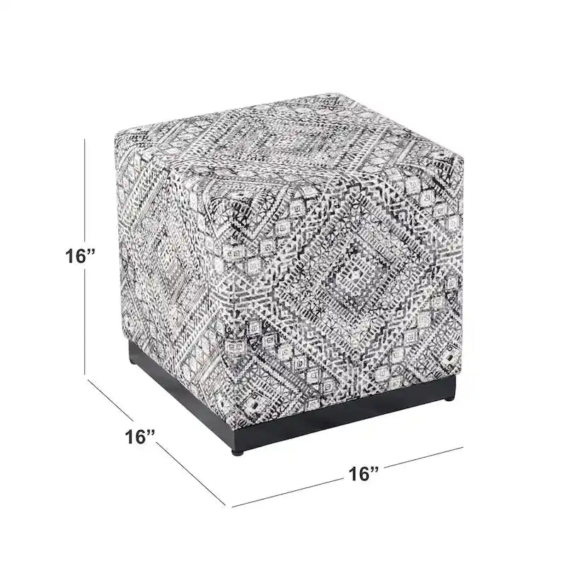 HomePop Modern Cube Ottoman
