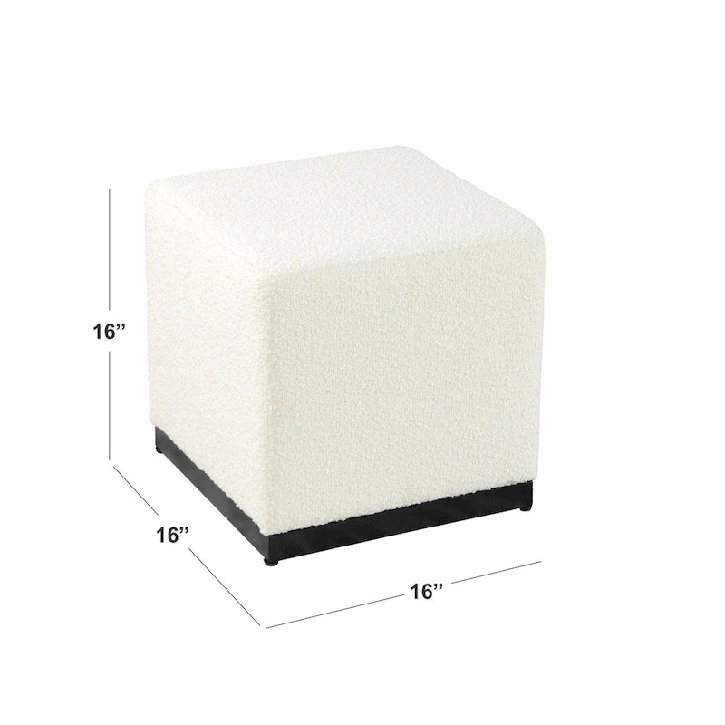 HomePop Modern Cube Ottoman