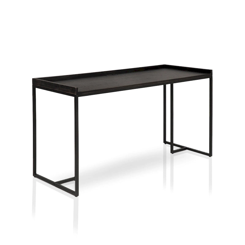 Magnus Industrial 59-inch Metal Computer Desk with USBs by Furniture of America