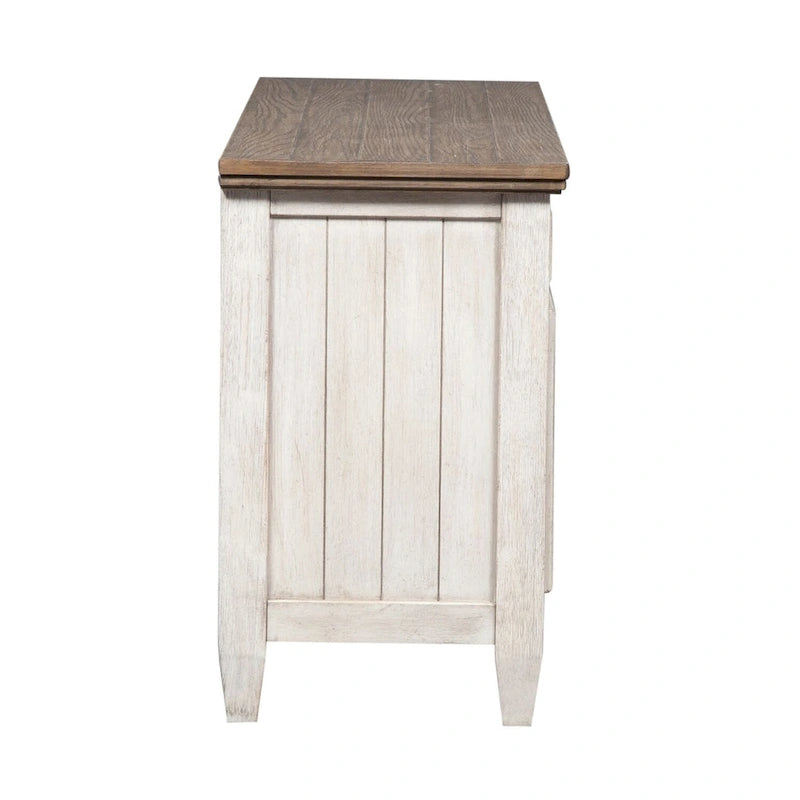 Heartland Antique White Tobacco Credenza