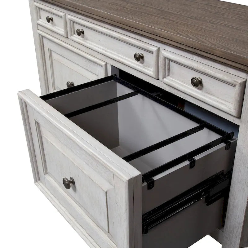 Heartland Antique White Tobacco Credenza