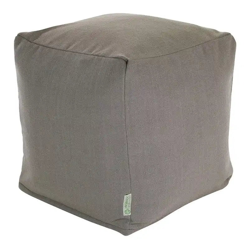 Indoor Ottoman Pouf Cube with Soft Upholstery & Versatile Living Room Design