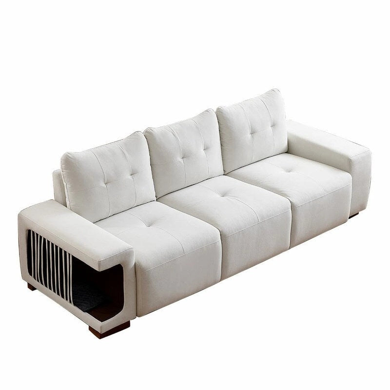 89 Modern Couch With Waterproof and cat scratch resistant fabric