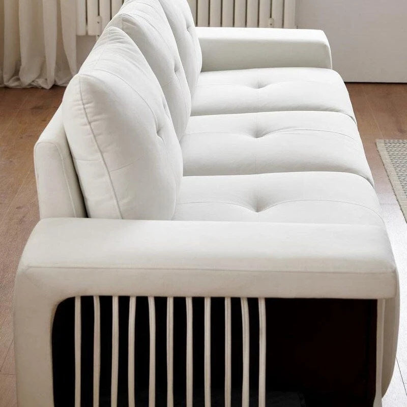 89 Modern Couch With Waterproof and cat scratch resistant fabric
