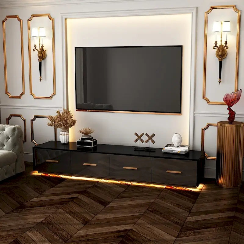 Your Space Our Sleek Floating Entertainment Unit Style Meets Function - 70.9