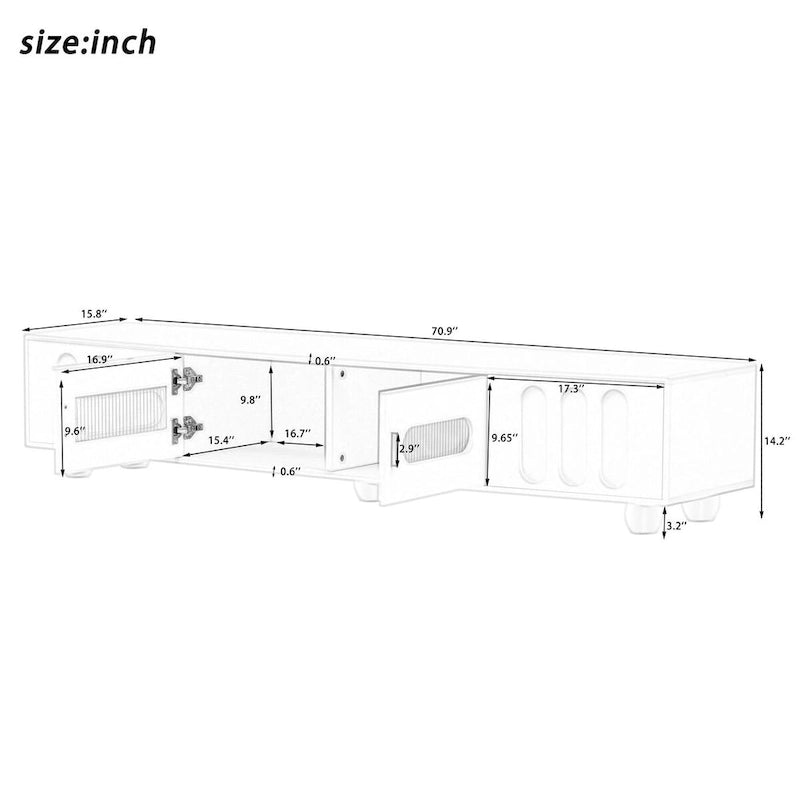 Modern TV Stand for TVs up to 80 Inches