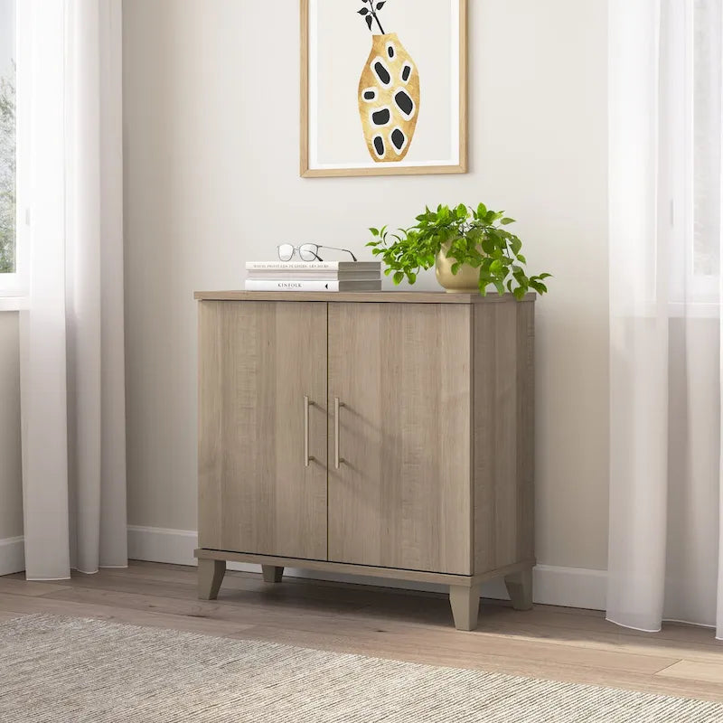 Somerset Small Storage Cabinet with Doors & Shelves by Bush Furniture