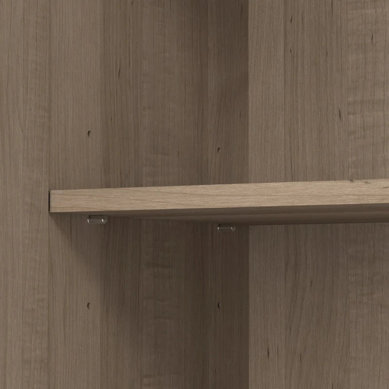 Small Storage Cabinet with Doors & Shelves, Adjustable Interior & Wall-Mountable