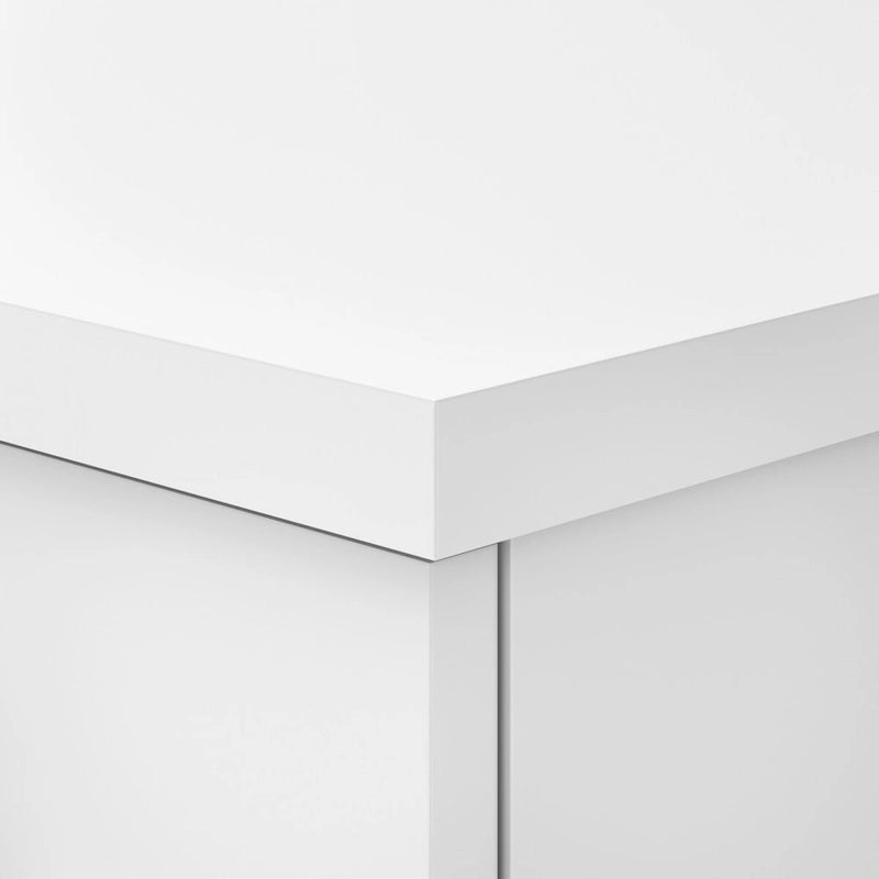 Small Storage Cabinet with Doors & Shelves, Adjustable Interior & Wall-Mountable