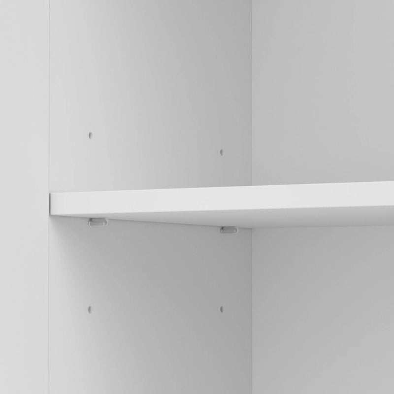 Small Storage Cabinet with Doors & Shelves, Adjustable Interior & Wall-Mountable