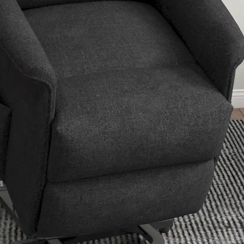 HOMCOM Power Lift Recliner Chair for Elderly, Easy Assembly, Fabric Lift Chair with Remote Control, Side Pockets for Living Room