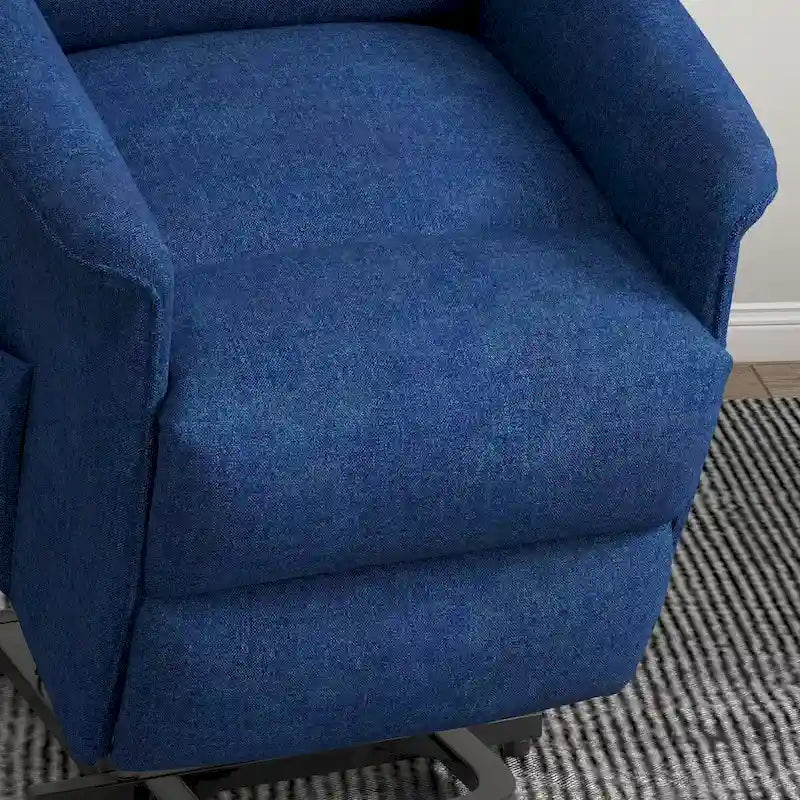 HOMCOM Power Lift Recliner Chair for Elderly, Easy Assembly, Fabric Lift Chair with Remote Control, Side Pockets for Living Room