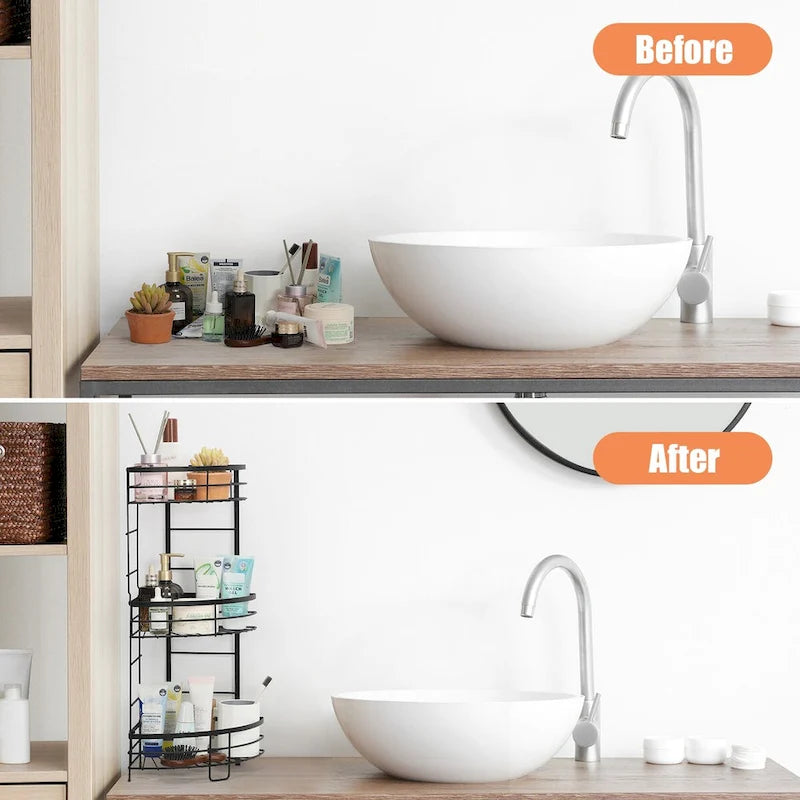 3-Tier Bathroom Corner Shelf
